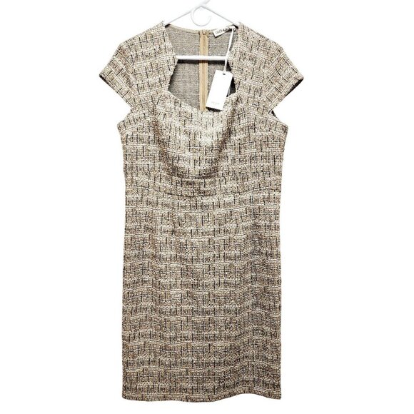 Grace Karin Womens Tweed Cap Sleeve Sheath Dress Back Zipper & Lining size XL - Picture 2 of 11